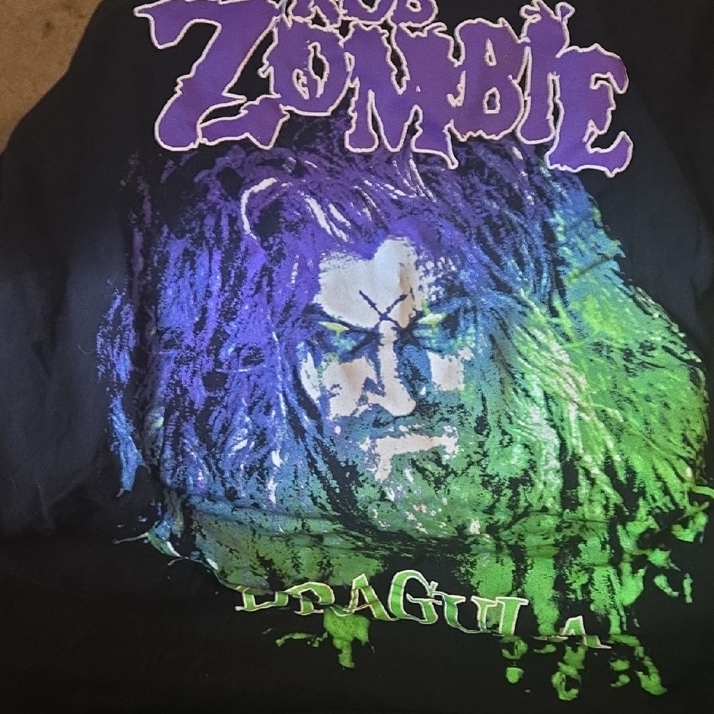 Dragula/Rob Zombie Black Graphic short Sleeve T-Shirt. XL